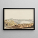 Vue du lac de Nemi en direction de Rome - Carlo Labruzzi — gerahmtes Bild an der Wand