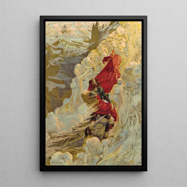 Fervaal - Carlos Schwabe — gerahmtes Bild an der Wand