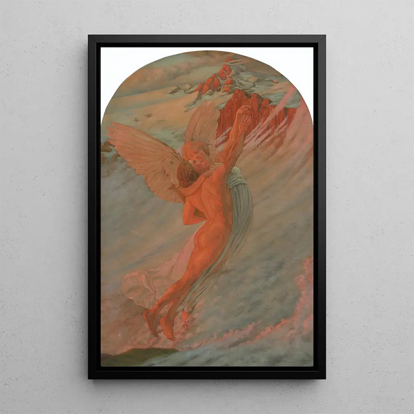 L'Idal - Carlos Schwabe — gerahmtes Bild an der Wand