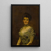 Portrait einer Frau - Carolus-Duran — gerahmtes Bild an der Wand