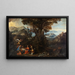 Landschaft des heroischen - Carracci-Schule — gerahmtes Bild an der Wand