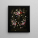 Cartouche mit Blumen - Carstian Luyckx — gerahmtes Bild an der Wand
