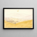 Landschaft im bohémischen Stil mit dem Mittelgebirge - Caspar David Friedrich — gerahmtes Bild an der Wand