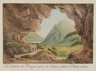 Caspar Leontius Wyss - La Caverne de Dragon prs Stanz Canton dUnterwalden.webp