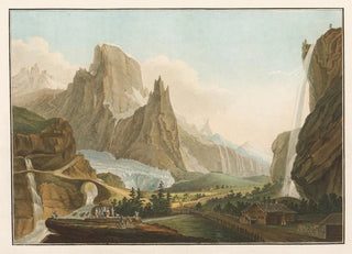 Caspar Wolf - Le grand thtre des Alpes et glaciers.webp