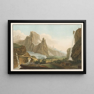 Caspar Wolf - Le grand thtre des Alpes et glaciers.webp