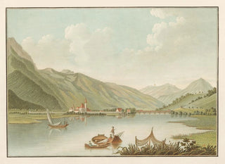 Vue d'Interlaken sur le lac de Brienz - Caspar Wolf — Ansicht des Kunstwerks