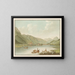 Vue d'Interlaken sur le lac de Brienz - Caspar Wolf — gerahmtes Bild an der Wand