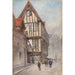 Reproduktion des Gemäldes Alte Haus in Rouen - Cass Gilbert