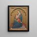 Madone der Demut - Caterino Veneziano — gerahmtes Bild an der Wand