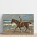 Reproduktion des Gemäldes Cavalier sur la plage à gauche - Max Liebermann