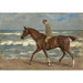Reproduktion des Gemäldes Cavalier sur la plage à gauche - Max Liebermann