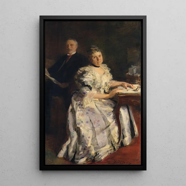 Monsieur et Madame Anson Phelps Stokes - Cecilia Beaux — gerahmtes Bild an der Wand