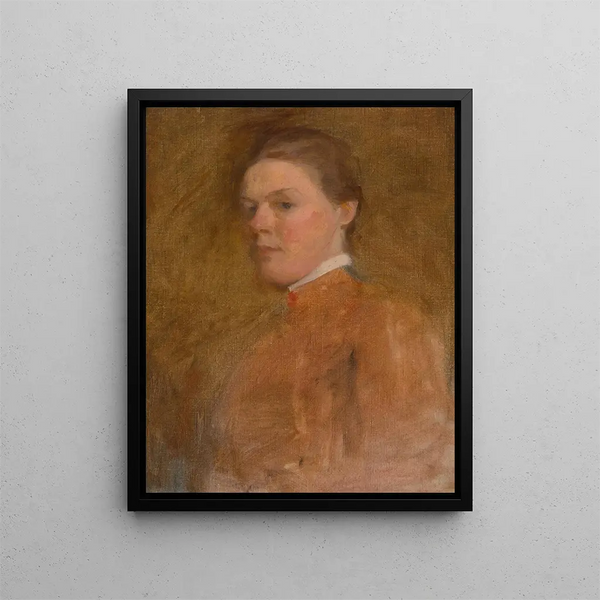 Selbstporträt - Cecilia Beaux — gerahmtes Bild an der Wand