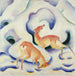 Hirsch im Schnee - Franz Marc — Ansicht des Kunstwerks