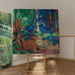 Reproduktion des Gemäldes Hirsche im Wald II - Franz Marc