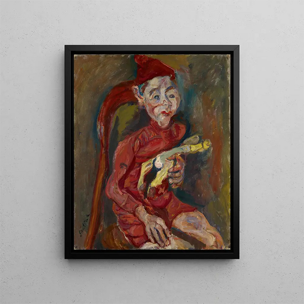 Kinderbild mit Spielzeug - Chaïm Soutine — gerahmtes Bild an der Wand