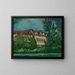 Landschaft mit Haus - Chaïm Soutine — gerahmtes Bild an der Wand
