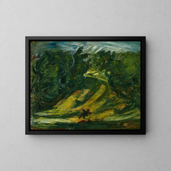 Landschaft - Chaïm Soutine — gerahmtes Bild an der Wand