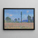 Reproduktion des Gemäldes Feld der Mohnblumen, Giverny von Claude Monet