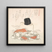Chapeau de cour et habit de cour - Kubo Shunman — gerahmtes Bild an der Wand