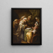 Der Ehevertrag - Charles André van Loo — gerahmtes Bild an der Wand