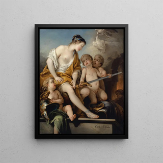 CharlesAndr van Loo - Venus And Cupids With The Arms Of Mars.webp