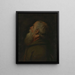 Ein alter Mann - Charles-François Hutin — gerahmtes Bild an der Wand