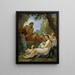 Eine Fluss und eine Nymphe der Fontaine - Charles-Joseph Natoire — gerahmtes Bild an der Wand