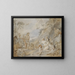 Orpheus, der Nymphen, Dryaden und Tieren bezaubert - Charles-Joseph Natoire — gerahmtes Bild an der Wand