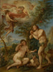 Die Zurechtweisung von Adam und Eva - Charles-Joseph Natoire — Ansicht des Kunstwerks