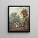 Dorffest - Charles-Melchior Descourtis — gerahmtes Bild an der Wand