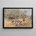 Die Meute - Charles-Olivier de Penne — gerahmtes Bild an der Wand