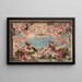 Allegorie mit Napoleon III. und Kaiserin Eugénie - Charles-Raphaël Marchal — gerahmtes Bild an der Wand