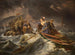 Grace Darling und ihr Vater retten Überlebende des Schiffsbruchs des Forfarshire auf den Farne-Inseln, 7. September 1838 - Charles Achille d'Hardiviller — Ansicht des Kunstwerks