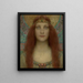 Portrait einer Frau - Charles Allan Winter — gerahmtes Bild an der Wand