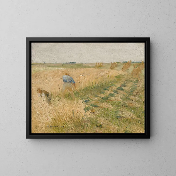 Die Mäher - Charles Angrand — gerahmtes Bild an der Wand