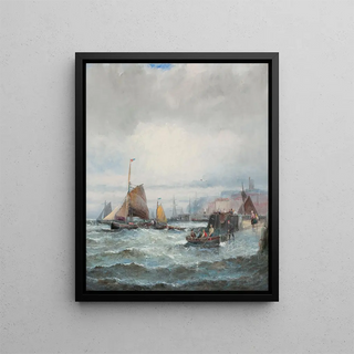 Charles Anslow Thornley - Boats at Whitby Harbour.webp