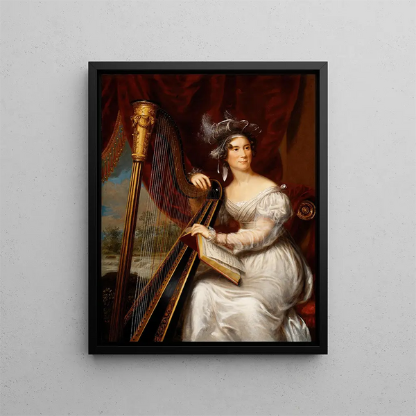 Mme John Quincy Adams - Charles Bird King — gerahmtes Bild an der Wand