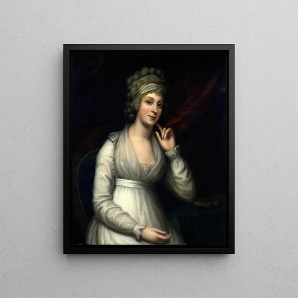 Mme Joshua Johnson - Charles Bird King — gerahmtes Bild an der Wand