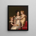 Sarah Weston Seaton mit ihren Kindern Augustine und Julia - Charles Bird King — gerahmtes Bild an der Wand