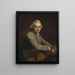 Selbstporträt - Charles Catton — gerahmtes Bild an der Wand