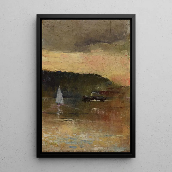 Reproduktion des Gemäldes Sonnenuntergang im Hafen von Sydney - Charles Conder