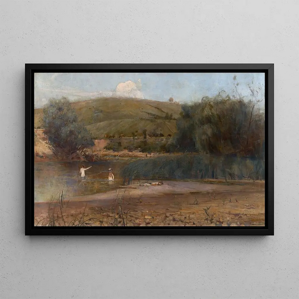 La Yarra Heidelberg - Charles Conder — gerahmtes Bild an der Wand