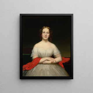 Charles Cromwell Ingham - Portrait Of Fidelia Marshall.webp