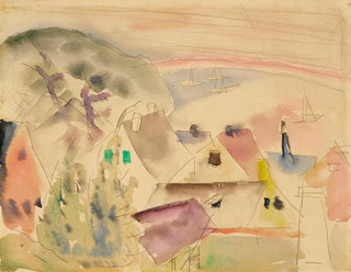 Dächer von Häusern am Meer - Charles Demuth — Ansicht des Kunstwerks