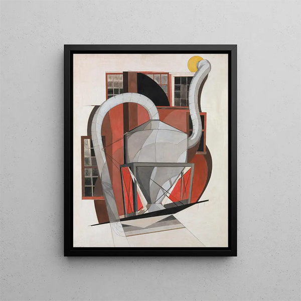 Maschinerie - Charles Demuth — gerahmtes Bild an der Wand