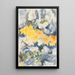 Gelbes und blaues Gemälde - Charles Demuth — gerahmtes Bild an der Wand