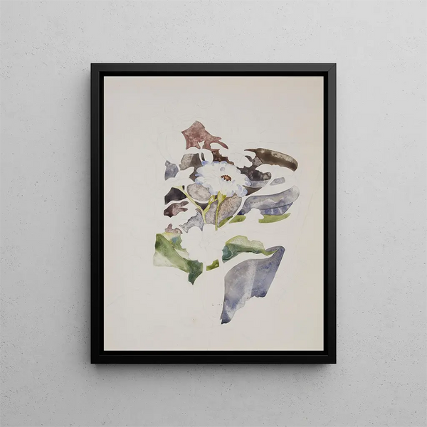 Zinnias - Charles Demuth — gerahmtes Bild an der Wand