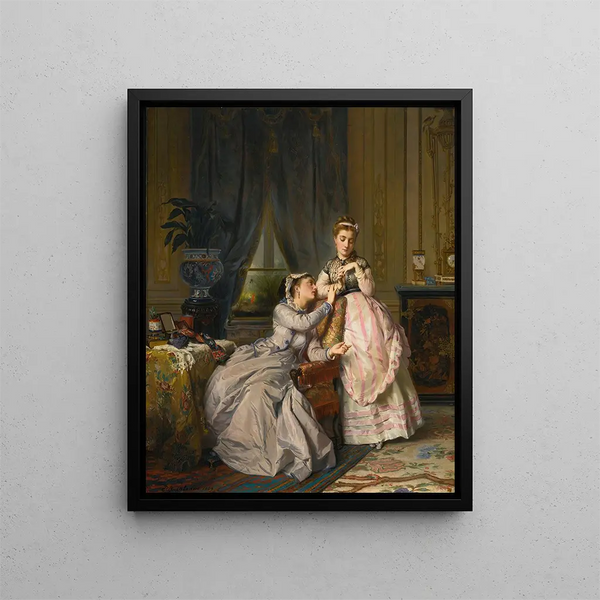Schwestern - Charles Édouard Boutibonne — gerahmtes Bild an der Wand